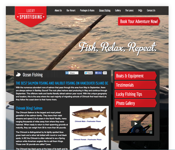 Lucky Sport Fishing | Clickspace Interactive